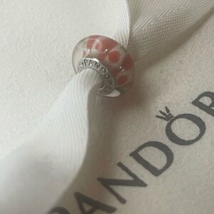 Pandora Orange Murano Glass Bead